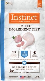 Instinct Limited Ingredient Diet Grain-Free Recipe with Real Turkey Freeze-Dried Raw Coated Dry Cat Food
